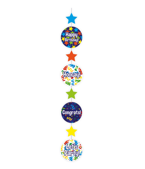 Decorazione appesa Buon Compleanno 120cm