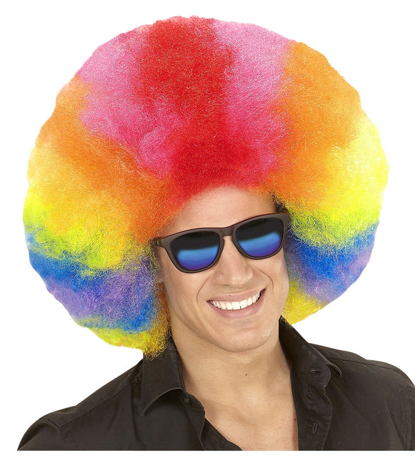 Parrucca colorata Afro Extra Big
