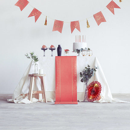 Ghirlande di buon compleanno con nappe Golden Dusk 4m