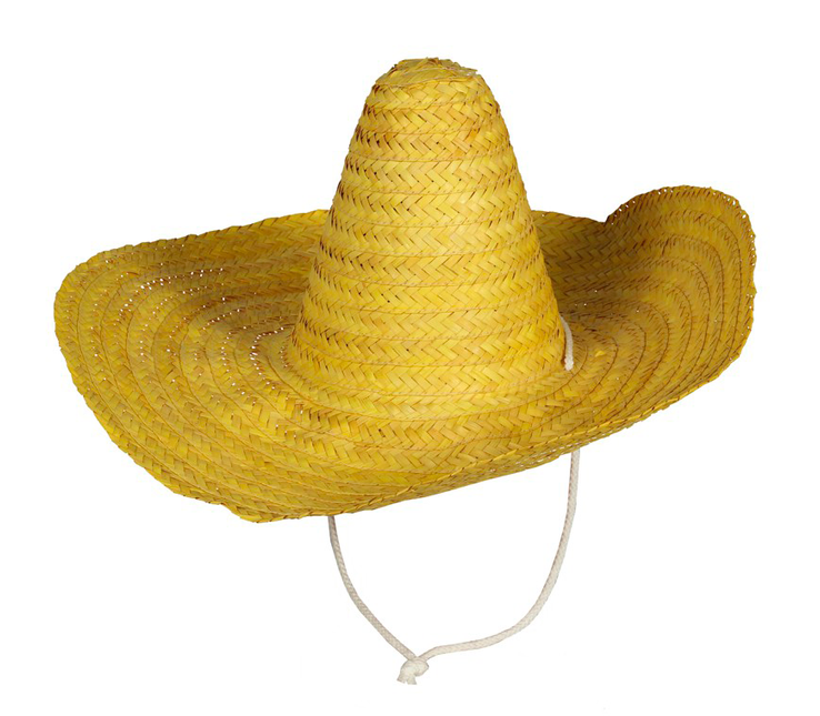 Cappello messicano giallo