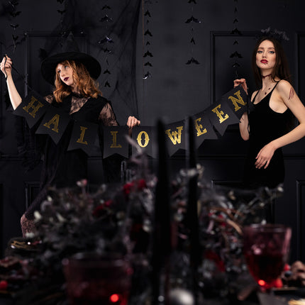 Ghirlanda di lettere di Halloween arancione di 1,75 m