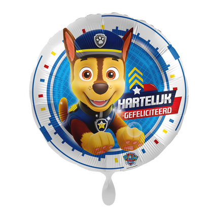 Palloncino a elio Paw Patrol Happy Birthday vuoto 43 cm
