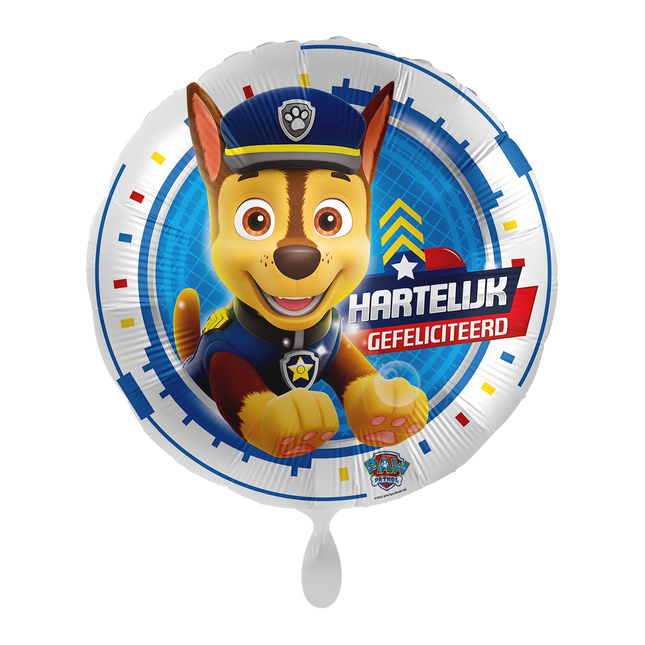 Palloncino a elio Paw Patrol Happy Birthday vuoto 43 cm