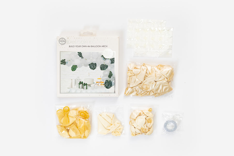 Arco di palloncini fatto in casa Set bianco 4m