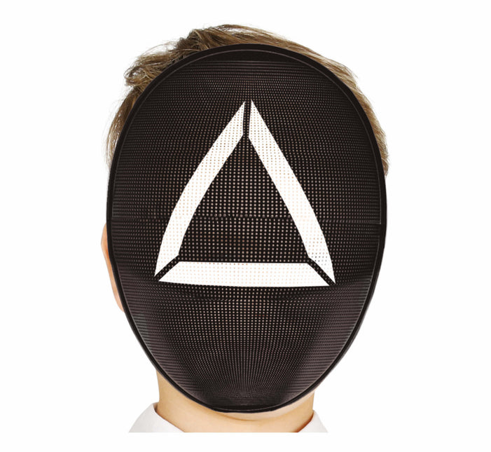 Maschera nera Triangolo bianco