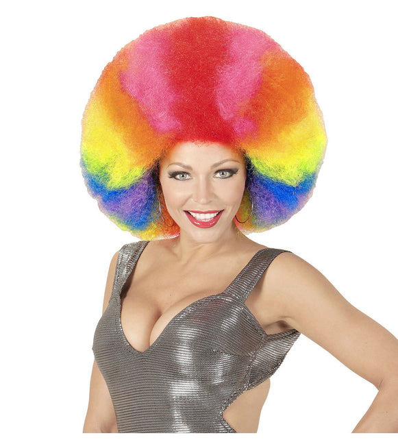 Parrucca colorata Afro Extra Big