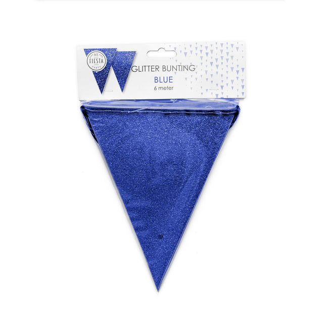 Bandiera blu glitterata 6m