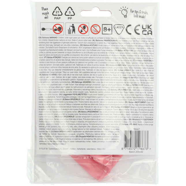 Palloncino rosa chiaro rosa cipria 80 cm