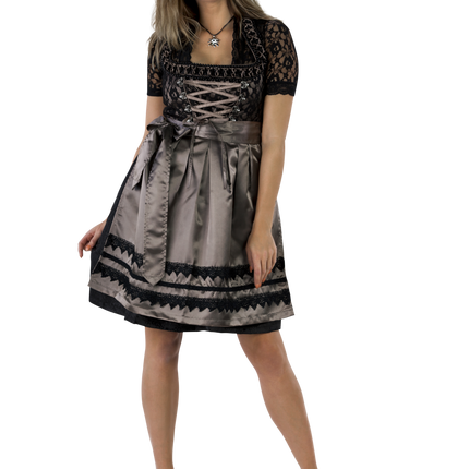 Nero Marrone Abito Dirndl Oktoberfest Donna