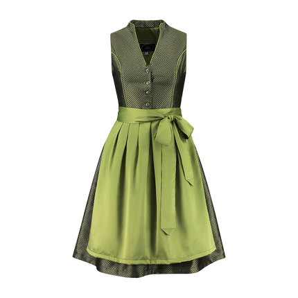 Abito Dirndl verde scuro Oktoberfest Donna 2 Pezzi