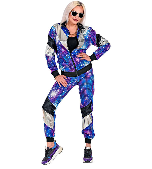 Tuta da ginnastica Neon 80S colorata in modo difettoso