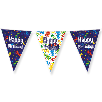 Linea di bandiere Buon Compleanno 10m