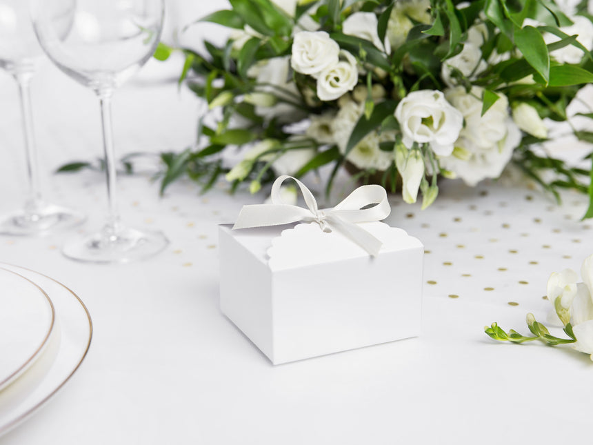 Nastro di raso bianco 12 mm 25 m