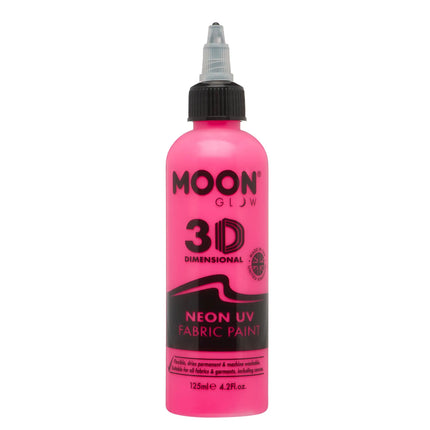 Moon Glow Vernice neon UV per tessuti 125ml Rosa intenso 125ml