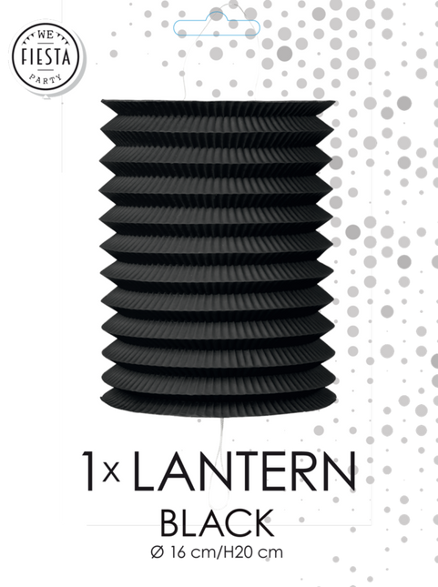 Lampione nero 16 cm