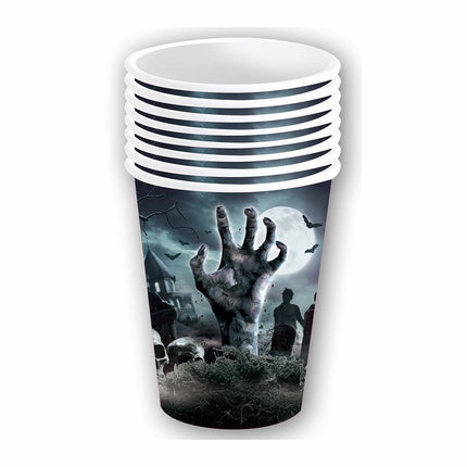 Tazze da cimitero di Halloween 355ml 6 pezzi