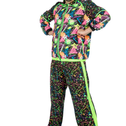 Tuta da ginnastica anni '80 Neon