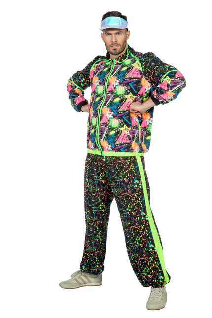 Tuta da ginnastica anni '80 Neon