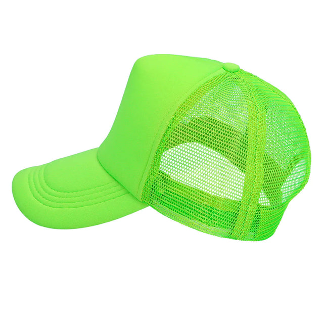 Cappello verde neon regolabile