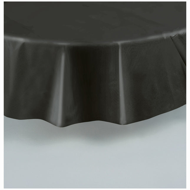 Tovaglia nera rotonda 2,13m
