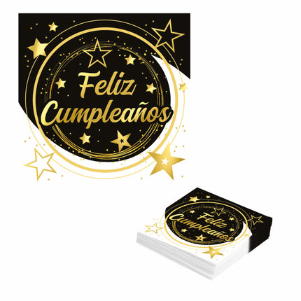 Tovaglioli Feliz Cumplea-os 33cm 12pz
