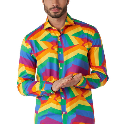 <tc>Zig</tc> Sega Camicia Arcobaleno Uomo <tc>OppoSuits</tc>