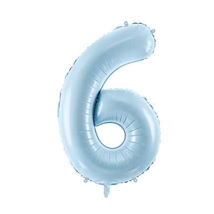 Palloncino figura 6 anni azzurro vuoto 72 cm