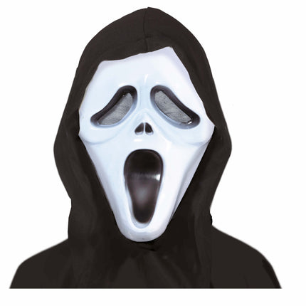 Maschera di Halloween in bianco e nero da bambino fantasma