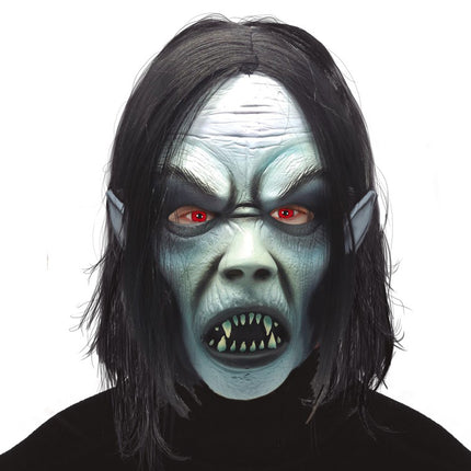 Capelli con maschera da vampiro di Halloween