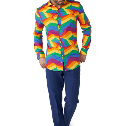 <tc>Zig</tc> Sega Camicia Arcobaleno Uomo <tc>OppoSuits</tc>