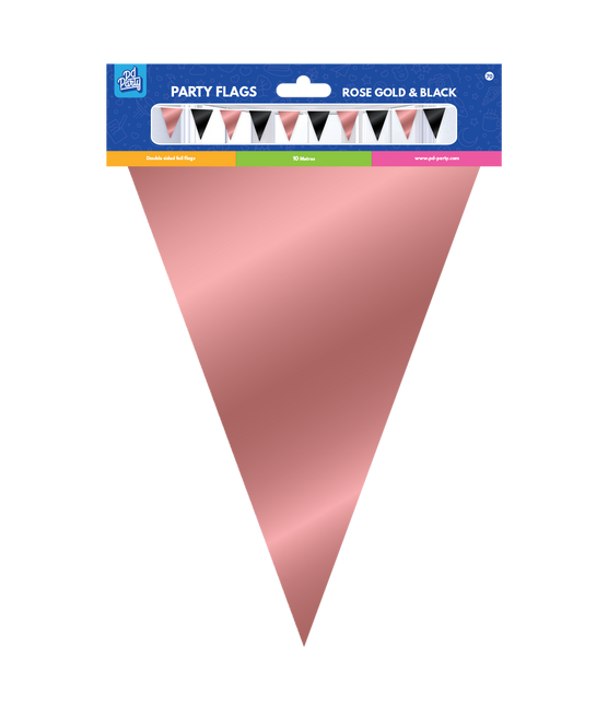 Rosa Oro Nero Ghirlanda Metallica 10m