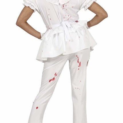 Costume da clown per Halloween da donna sanguinaria