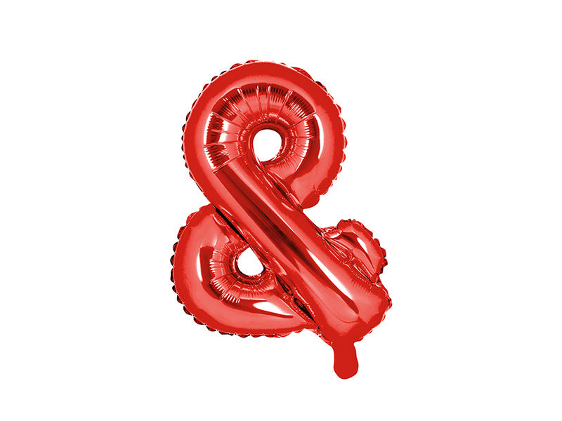 Palloncino in foil Lettera e Rosso Vuoto 35cm
