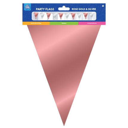 Ghirlanda metallica in oro rosa e argento 10m