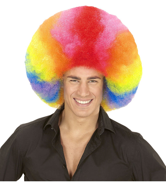 Parrucca colorata Afro Extra Big
