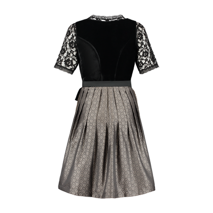 Abito Dirndl Nero Oktoberfest Donna Velluto