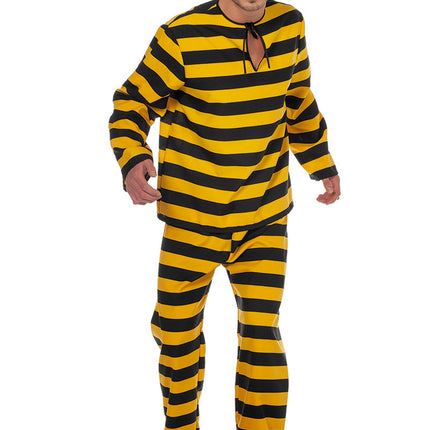 Abito Villain Giallo Nero Uomo Lusso