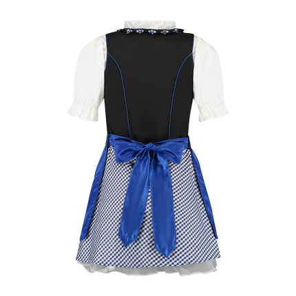 Abito Dirndl Oktoberfest Rosso Bianco Donna a scacchi