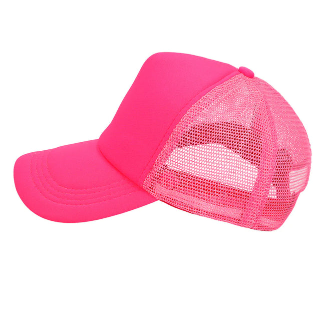 Cappellino rosa neon regolabile