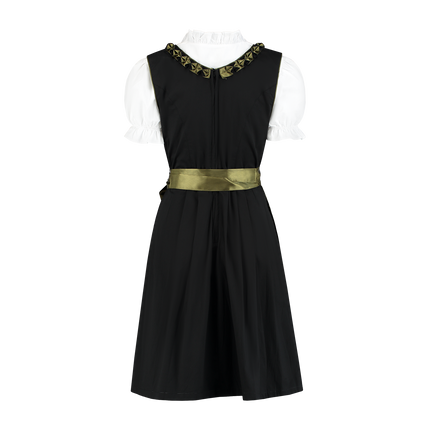 Abito Dirndl Nero Verde Donna Oktoberfest