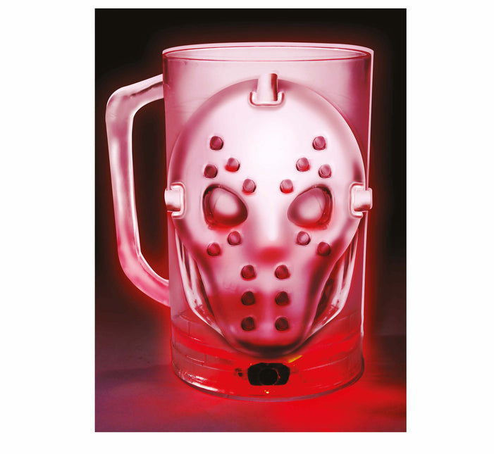 Decorazione da tavolo Halloween Maschera luminosa 10 cm