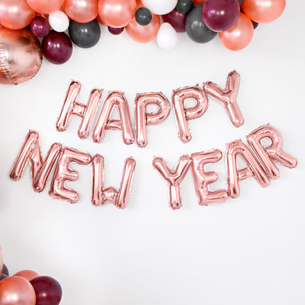 Palloncino in foil Lettera W Oro Rosa Vuoto 35cm