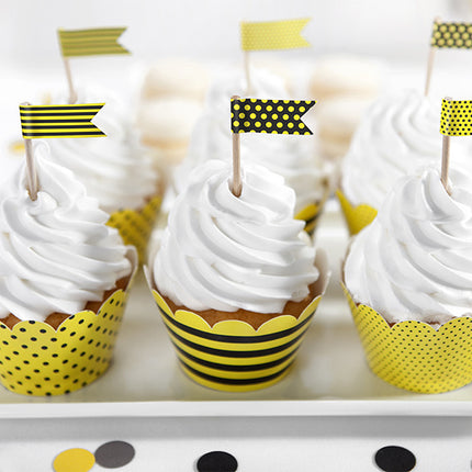 Cake topper Bandiere 7cm 6pz