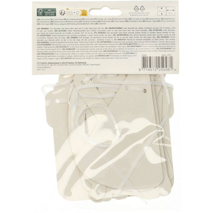 Ghirlanda di lettere di Buon Compleanno Oro 2m