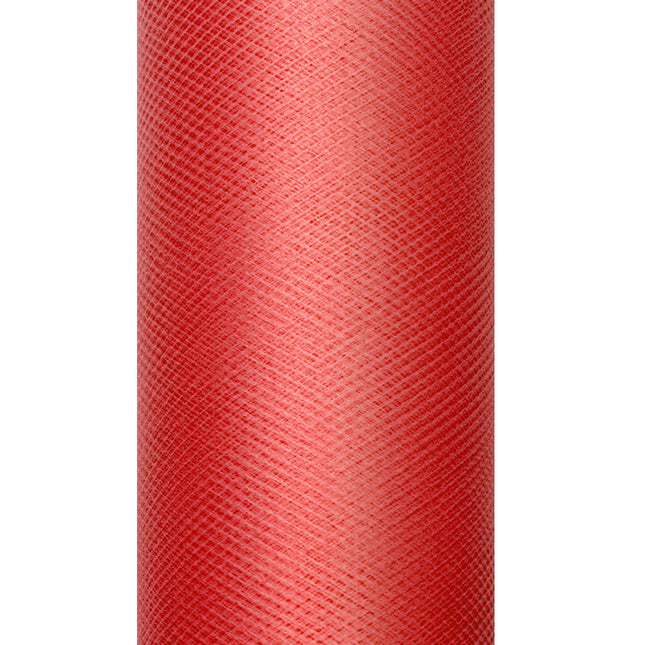 Rotolo di tulle rosso 15cm 9m