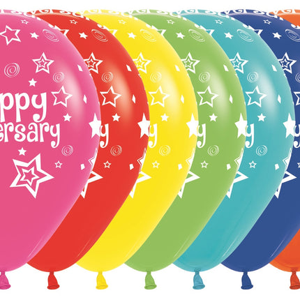 Palloncini Happy Anniversary Mix 30cm 25pz