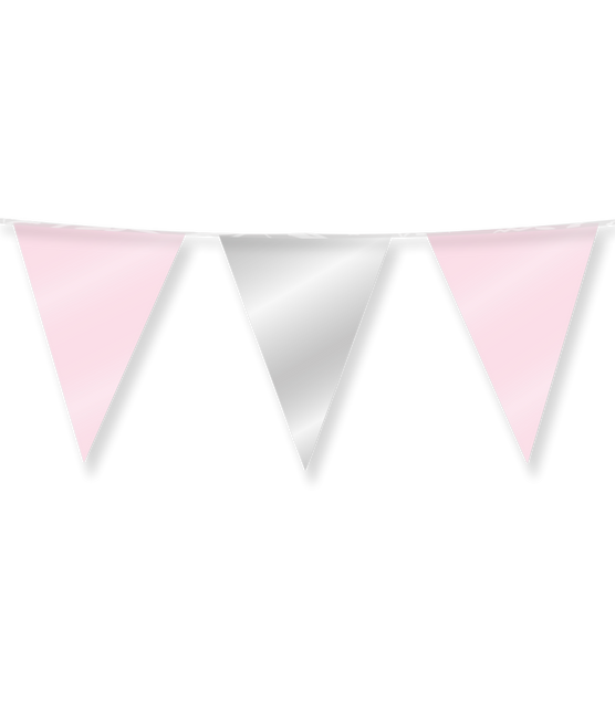 Rosa Argento Ghirlanda Metallica 10m