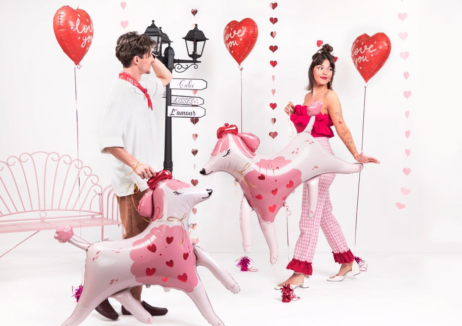 Hond Helium Ballon Leeg 108cm van Partydeco koop je bij Partywinkel