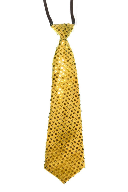 Gouden Stropdas Pailletten van Wilbers & Wilbers koop je bij Partywinkel