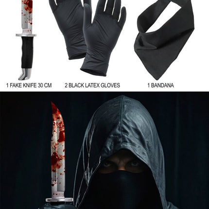 Halloween Accessoireset Killer 3 delig van Fiestas Guirca koop je bij Partywinkel